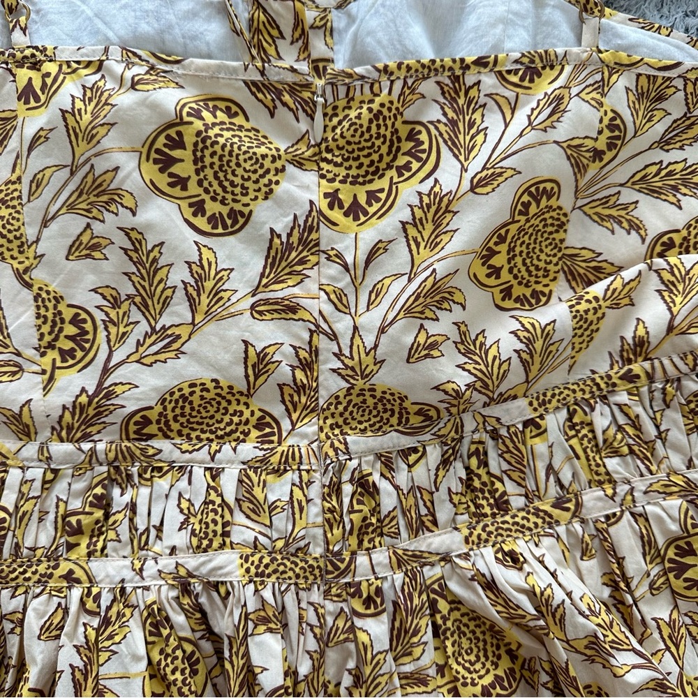 Rhode Resort Katrina Dress Sz 12 Floral Midi NWT - Picture 5 of 12